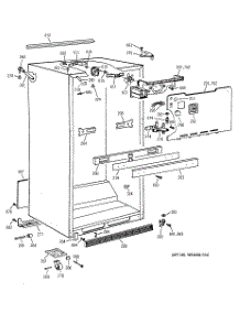 03 - Cabinet Parts parts for Ge Refrigerator CTK18GAXWRAA from AppliancePartsPros.com