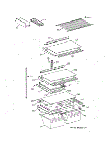 04 - Shelf Parts parts for Ge Refrigerator CTK24GAXHRAA from AppliancePartsPros.com