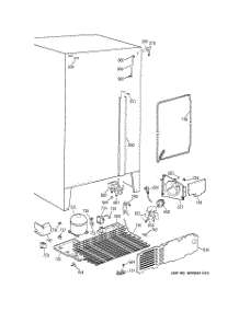 04 - Unit Parts parts for Ge Refrigerator CSX25DRZAAA from AppliancePartsPros.com