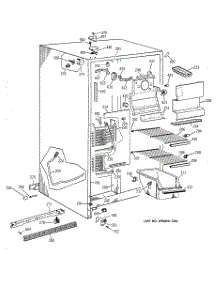 02 - Freezer Section parts for Ge Refrigerator CSK22GAZAAD from AppliancePartsPros.com