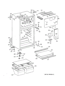 02 - Cabinet parts for Ge Refrigerator CTG16GAZCRWH from AppliancePartsPros.com