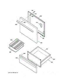 03 - Door & Drawer Parts parts for Ge Range RB526V3 from AppliancePartsPros.com