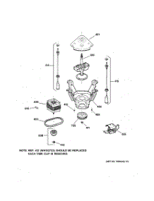 04 - Suspension, Pump & Drive Components parts for Ge Washer VBXR2070T6WB from AppliancePartsPros.com