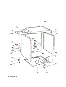 04 - Cabinet parts for Ge Dryer NWXR473ET0AB from AppliancePartsPros.com