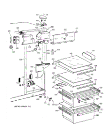 03 - Fresh Food Section parts for Ge Refrigerator CSX22GAZBAA from AppliancePartsPros.com