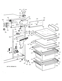 03 - Fresh Food Section parts for Ge Refrigerator CST20KAXFWH from AppliancePartsPros.com