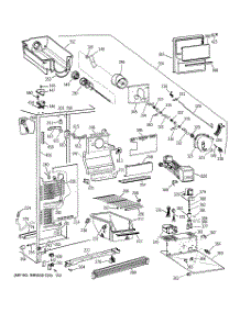 02 - Freezer Section parts for Ge Refrigerator CSK25GRZBAA from AppliancePartsPros.com