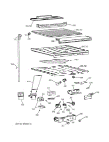 05 - Compartment Separator parts for Ge Refrigerator CTG21GAYBRWW from AppliancePartsPros.com