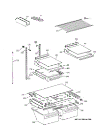 04 - Shelf Parts parts for Ge Refrigerator CTG25GAYBRWW from AppliancePartsPros.com