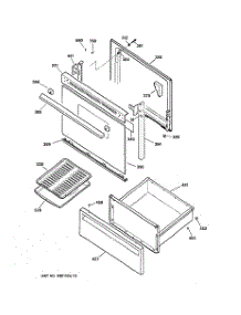 03 - Door & Drawer Parts parts for Ge Range RB632GW3 from AppliancePartsPros.com