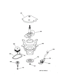04 - Motor-Pump & Drive Parts parts for Ge Washer VLLR1020T0WO from AppliancePartsPros.com