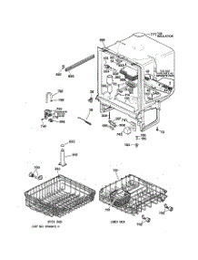 02 - Body Parts parts for Ge Dishwasher HDA3220Z00BB from AppliancePartsPros.com