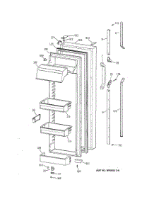 02 - Fresh Food Door parts for Ge Refrigerator CSK30DRZDAA from AppliancePartsPros.com