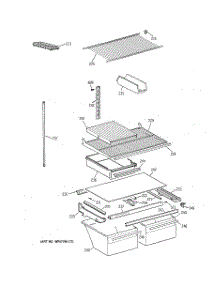 04 - Shelf Parts parts for Ge Refrigerator CTX21EAZKRAA from AppliancePartsPros.com