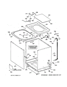 02 - Cabinet, Cover & Front Panel parts for Ge Washer YWSR2100T6WW from AppliancePartsPros.com
