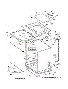 02 - Cabinet, Cover & Front Panel parts for Ge Washer YVXR1040V0WW from AppliancePartsPros.com