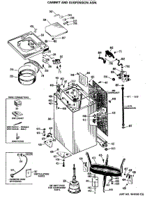 02 - Cabinet And Suspension Asm. parts for Ge Washer WWA5669MBL from AppliancePartsPros.com