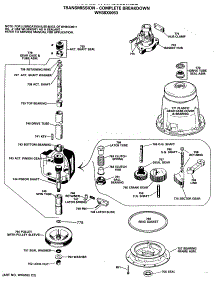 03 - Transmission-Complete Breakdown parts for Ge Washer WWA5669MBL from AppliancePartsPros.com