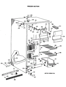 02 - Freezer Section parts for Ge Refrigerator CSX19LASBWH from AppliancePartsPros.com