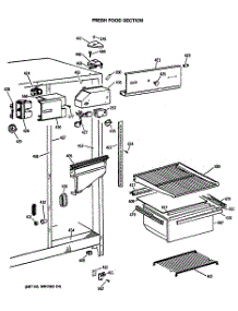 03 - Fresh Food Section parts for Ge Refrigerator CSX19LASBWH from AppliancePartsPros.com