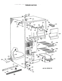 02 - Freezer Section parts for Ge Refrigerator CSX20EASMWH from AppliancePartsPros.com