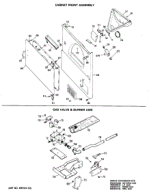 04 - Cabinet Front Assembly parts for Ge Dryer DLL2650RALWW from AppliancePartsPros.com