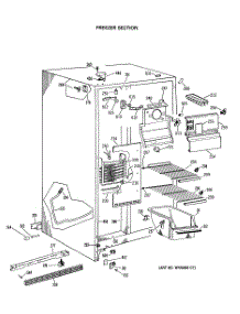 02 - Freezer Section parts for Ge Refrigerator CSC22GASAAD from AppliancePartsPros.com