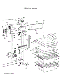 03 - Fresh Food Section parts for Ge Refrigerator CSC22GASAWH from AppliancePartsPros.com
