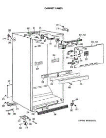 03 - Cabinet Parts parts for Ge Refrigerator CTX18BASERAD from AppliancePartsPros.com