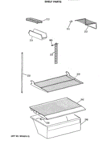 04 - Shelf Parts parts for Ge Refrigerator CTX18CASERWH from AppliancePartsPros.com