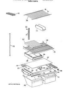 04 - Shelf Parts parts for Ge Refrigerator CTX21BASNRAD from AppliancePartsPros.com