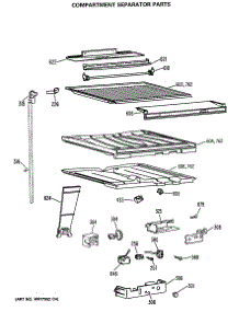 05 - Compartment Separator Parts parts for Ge Refrigerator CTX21BASNRAD from AppliancePartsPros.com