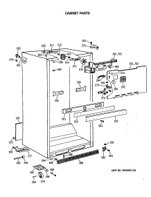 03 - Cabinet Parts parts for Ge Refrigerator CTX24GASKRWH from AppliancePartsPros.com