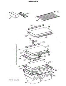04 - Shelf Parts parts for Ge Refrigerator CTE21GASRRWH from AppliancePartsPros.com