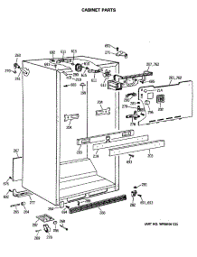 03 - Cabinet Parts parts for Ge Refrigerator CTE18GASSRWH from AppliancePartsPros.com