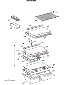 04 - Shelf Parts parts for Ge Refrigerator CTE18GASSRWH from AppliancePartsPros.com