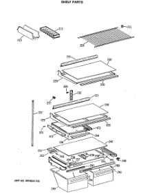 04 - Shelf Parts parts for Ge Refrigerator CTE21GASTRWH from AppliancePartsPros.com