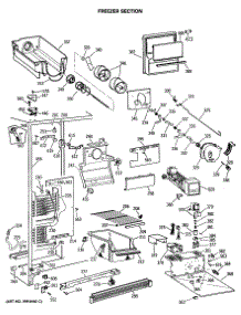 02 - Freezer Section parts for Ge Refrigerator CSX22GRSBAD from AppliancePartsPros.com