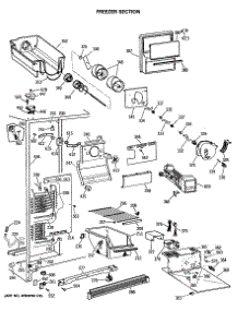 02 - Freezer Section parts for Ge Refrigerator CSX22KWSBAD from AppliancePartsPros.com