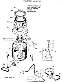 04 - Tub, Basket & Agitator parts for Ge Washer WLW3610SALWW from AppliancePartsPros.com