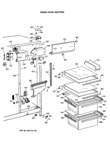 03 - Fresh Food Section parts for Ge Refrigerator CSC22GASBAD from AppliancePartsPros.com