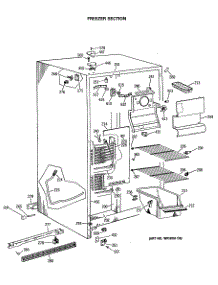 02 - Freezer Section parts for Ge Refrigerator CSX19LASMWH from AppliancePartsPros.com