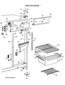 03 - Fresh Food Section parts for Ge Refrigerator CSX19LASMWH from AppliancePartsPros.com