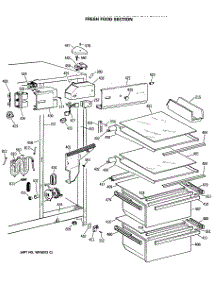 03 - Fresh Food Section parts for Ge Refrigerator CSX20GWSMAD from AppliancePartsPros.com