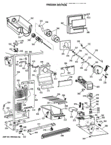 02 - Freezer Section parts for Ge Refrigerator CSH22GRTAWW from AppliancePartsPros.com