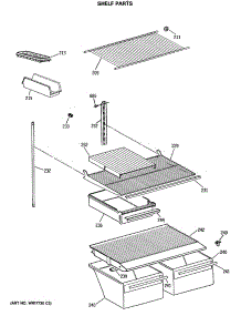 04 - Shelf Parts parts for Ge Refrigerator CTH18EASMRAD from AppliancePartsPros.com