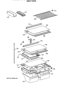 04 - Shelf Parts parts for Ge Refrigerator CTH21GASRRAD from AppliancePartsPros.com