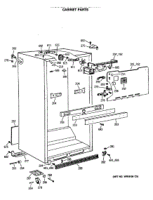 03 - Cabinet Parts parts for Ge Refrigerator CTX18LASGRWH from AppliancePartsPros.com