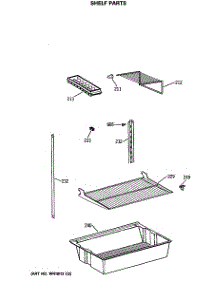 04 - Shelf Parts parts for Ge Refrigerator CTX18LASGRWH from AppliancePartsPros.com