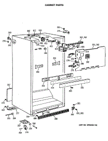 03 - Cabinet Parts parts for Ge Refrigerator CTE21GATMRWH from AppliancePartsPros.com